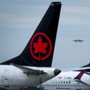 Aviones de Air Canada en el Aeropuerto Internacional de Vancouver en Richmond, Columbia Británica, el 18 de agosto del 2025. (Darryl Dyck/The Canadian Press via AP)