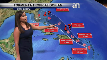 la tormenta tropical dorian puede acercarse a la florida para el fin de semana