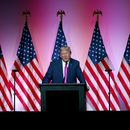 En esta imagen de archivo, el expresidente de Estados Unidos, Donald Trump, interviene en una cena del Partido Republicano en el condado de Oakland, el 25 de junio de 2023, in Novi, Michigan. (AP Foto/Al Goldis)