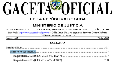 gaceta oficial publica requisitorias contra dos emigrados cubanos por presunto sabotaje