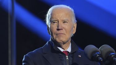 El presidente Joe Biden durante la ceremonia de encendido del árbol de Navidad de la Casa Blanca, el jueves 5 de diciembre de 2024, en Washington. (AP Foto/Jacquelyn Martin)