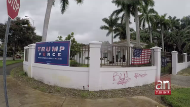 vandalizan casas con consignas contra trump en el suroeste del condado