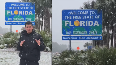 ¡nieve en florida! el norte del estado despierta cubierto de blanco tras ola de frio historica