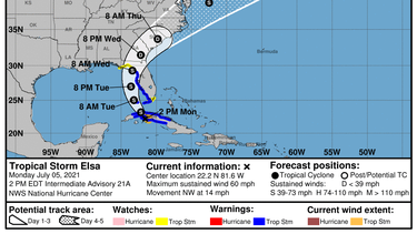 La tormenta tropical Elsa entra a Cuba. Archivo.&nbsp;