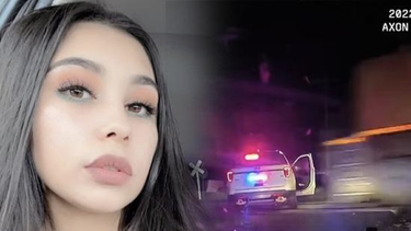 insolito video: tren impacta a patrulla policial estacionada en las vias del tren con una joven madre esposada adentro