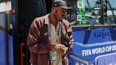 El marroquí Issa Diop previo al partido contra Francia en los cuartos de final del Mundial, el jueves 9 de julio de 2026, en Foxborough, Massachusetts. (AP Foto/Mark Stockwell)