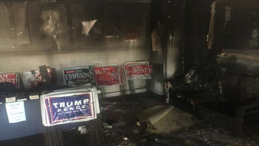 atacaron con una bomba molotov a una sede de los republicanos