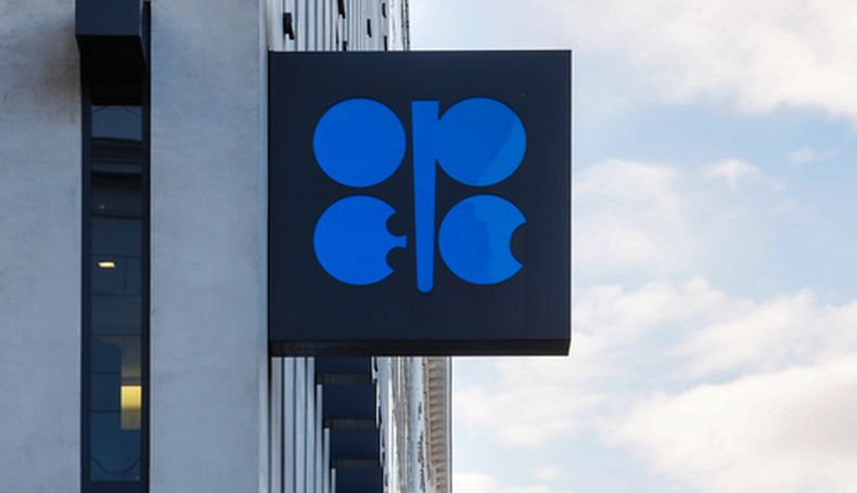 ARCHIVO - El logo de la Organización de Países Exportadores de Petróleo (OPEC, por sus siglas en inglés), en el exterior de la sede de la institución, en Viena, Austria, el 3 de marzo de 2022. (AP Foto/Lisa Leutner, archivo)