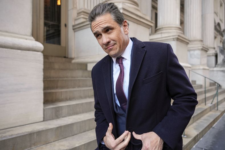 Todd Blanche, abogado del entonces presidente electo Donald Trump, frente a los tribunales el 7 de enero del 2025 en Nueva York. (AP foto/Julia Demaree Nikhinson)