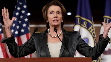 La líder de la minoría demócrata de la Cámara baja, Nancy Pelosi.