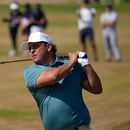 El argentino Mateo Pulcini tira en el fairway del hoyo 10 en la ronda de práctica antes del Abierto Británico en Royal Birkdale el miércoles 15 de julio del 2026. (AP Foto/David Goldman)