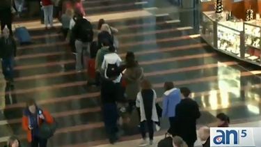 americateve | Una fuerte tormenta de nieve que azota la costa este del país ha afectado los planes de miles de viajeros este día de Acción de Gracias.