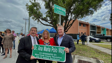 hialeah nombra calle en honor a la doctora ana maria polo
