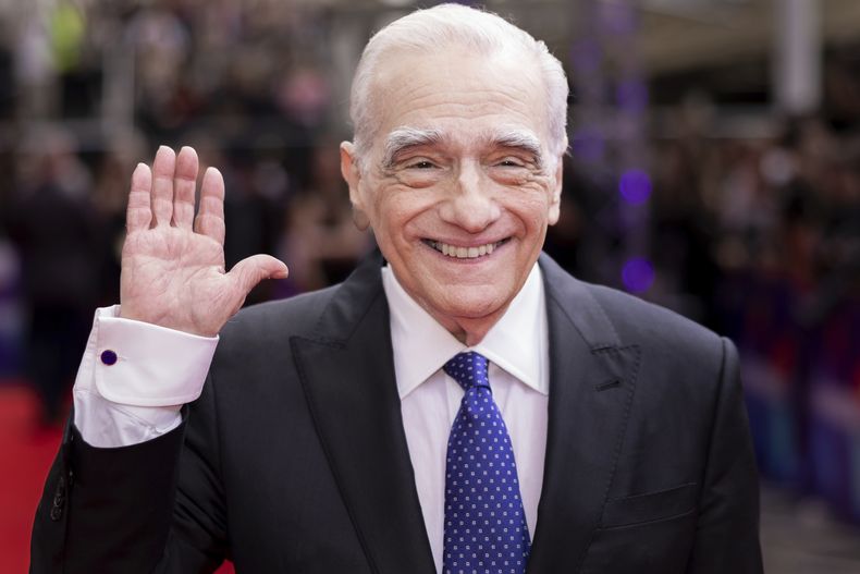 El director Martin Scorsese posa a su llegada al estreno de Killers of the Flower Moon en el Festival de Cine de Londres 2023 en Londres, el 7 de octubre de 2023. (Foto Vianney Le Caer/Invision/AP)
