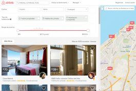 Casas particulares para alquilar en La Habana que oferta la web de Airbnb.