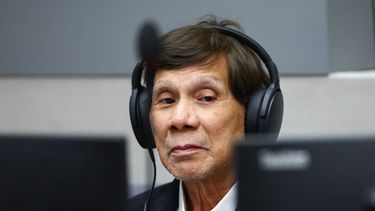 El expresidente filipino Rodrigo Duterte en la Corte Penal Internacional en La Haya, Holanda, el 16 de septiembre del 2026. (Piroschka van de Wouw/Pool Photo via AP)