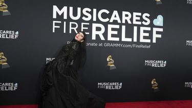 Lady Gaga llega a la 67ª entrega anual de los Grammy el domingo 2 de febrero de 2025 en Los Ángeles. (Foto Jordan Strauss/Invision/AP)
