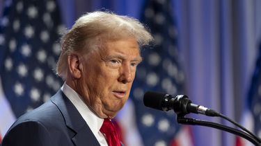 El presidente electo Donald Trump habla durante una reunión de la conferencia del Partido Republicano en la Cámara de Representantes, el miércoles 13 de noviembre de 2024, en Washington. (Foto AP/Alex Brandon)