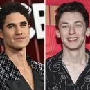 Darren Criss en la 78.ª edición de los Premios Tony en Nueva York el 8 de junio de 2025, a la izquierda, y Andrew Barth Feldman en el séptimo festival anual Elsie Fest en Nueva York el 8 de septiembre de 2024. (AP Photo)