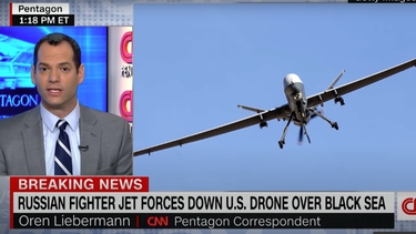 Un avión ruso atacó a un drone estadounidense que patrullaba sobre aguas internacionales del Mar Negro