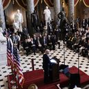 El presidente Joe Biden habla durante el Desayuno de Oración Nacional con los líderes del Congreso, en el Capitolio, Washington, el jueves 1 de febrero de 2024. (AP Foto/J. Scott Applewhite)