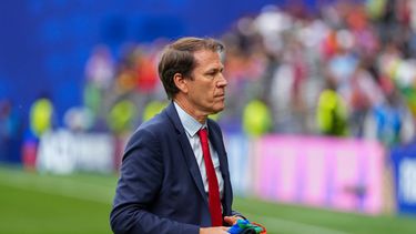 El técnico de Bélgica Rudi Garcia tras la victoria ante Senegal en los 16vos de final del Mundial, el miércoles 1 de julio de 2026, en Seattle. (AP Foto/Ted S. Warren)