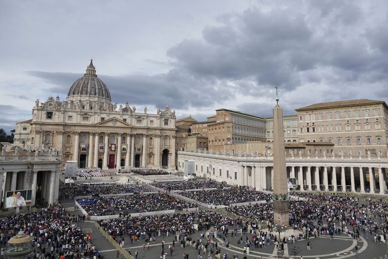 ARCHIVO – Vista de la Plaza de San Pedro en el Vaticano, el 20 de octubre de 2024. (AP Foto/Andrew Medichini, Archivo)