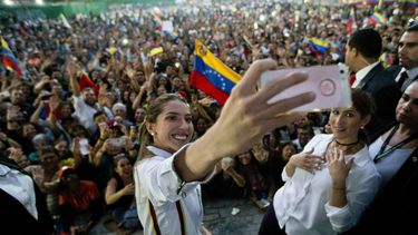 Crece la figura de la esposa del opositor venezolano Guaidó