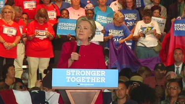 hillary clinton visito  el condado de broward para hacer campana