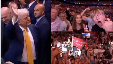 donald trump causa furor con su aparicion en el ufc en miami