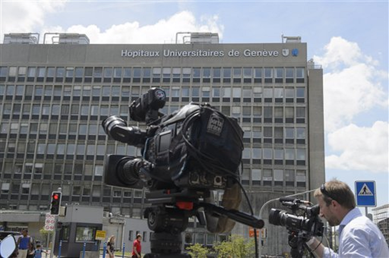Hospital General de Ginebra, donde pasó la noche el secretario de Estado John Kerry.