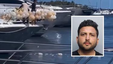 arrestan a hombre por arrojar globos a la bahia de biscayne