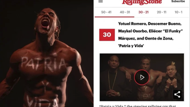 patria y vida se posiciona entre las 50 mejores canciones del ano de la revista rolling stone
