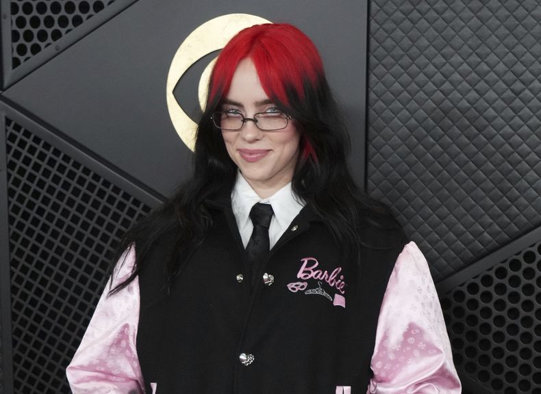 ARCHIVO- Billie Eilish en la 66ª entrega anual de los premios Grammy en Los Ángeles el 4 de febrero de 2024. (Foto Jordan Strauss/Invision/AP, archivo)