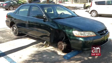 vandalismo en miami beach: 23 vehiculos con los neumaticos pinchados