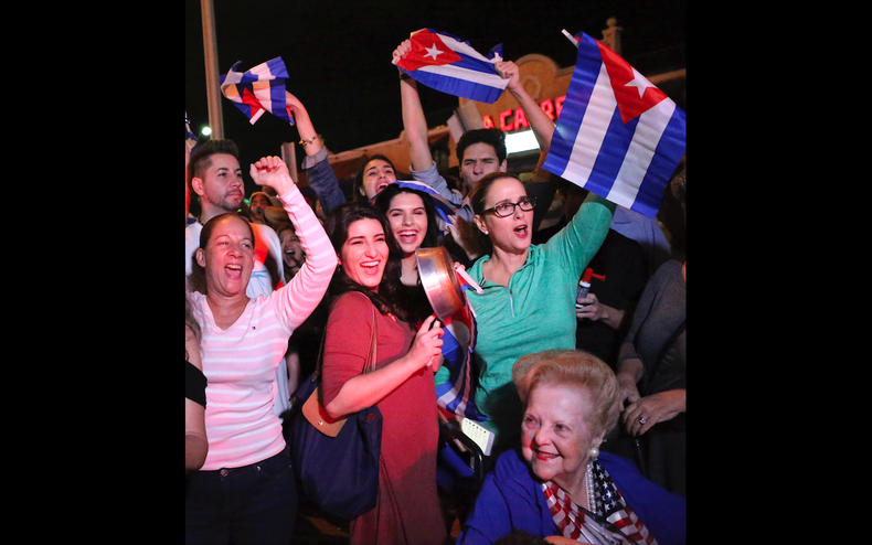 cubanos miami celebran muerte de fidel