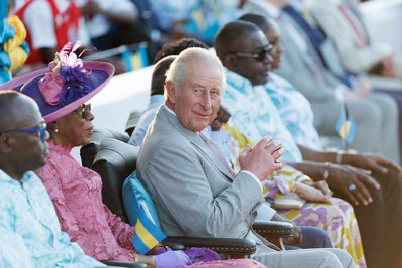 El rey Carlos III de Inglaterra en un evento en Nassau, Bahamas, el 27 de octubre del 2026. (AP foto/Tim Aylen)