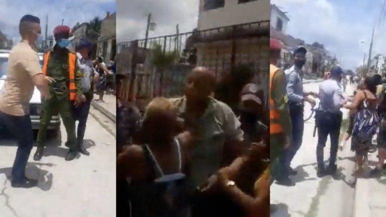 Vecinos se enfrentan a la policía para evitar detención de Coco Fariñas en Villa Claras