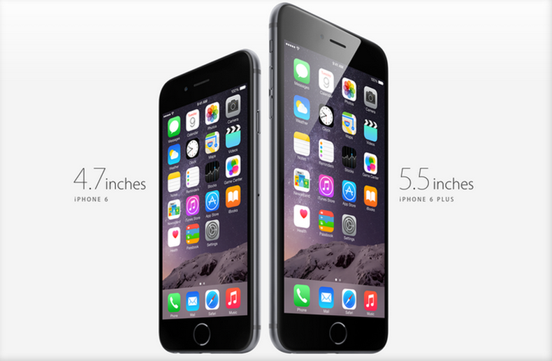 El presidente de la empresa, Tim Cook, mostró los iPhone 6 y iPhone 6 Plus. Rendimiento del procesador en nuevo iPhone 6 es 50 veces más rápido que el iPhone original.