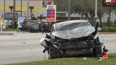 un muerto y dos gravemente heridos fue el saldo de aparatoso accidente en el nw de miami