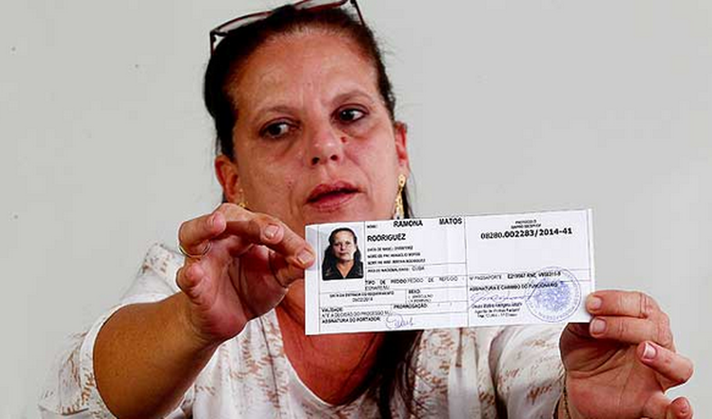 La doctora cubana Ramona Matos Rodríguez, quien el pasado febrero fue la primera profesional que abandonó el programa gubernamental brasileño Más medicos, viajó a Estados Unidos tras serle concedido el asilo.