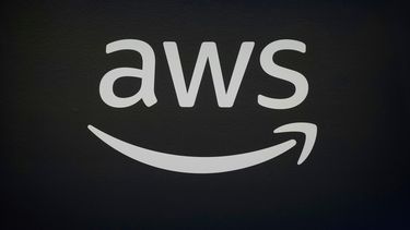 El logo de Amazon en una conferencia en Menlo Park, California el 29 de abril del 2025. (AP foto/Jeff Chiu)