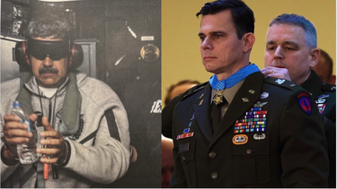 trump otorga medalla de honor a piloto herido en la redada que capturo a maduro durante el estado de la union