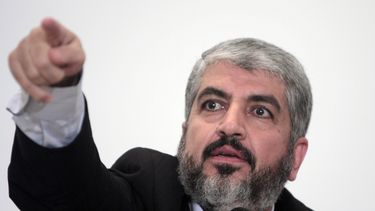 americateve | Fotograf&iacute;a de archivo del 28 de septiembre de 2009 de Jaled Meshal, l&iacute;der de Hamas, durante una conferencia de prensa en Egipto. Meshal dijo en una entrevista transmitida el lunes 28 de julio de 2014 que cree que el mundo no ha tenido una vi