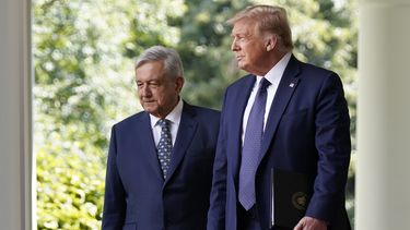 Trump y López Obrador evitan el tema del muro