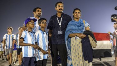 Hinchas asiáticos de Messi animan a Argentina en el Mundial