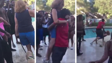 golpean y tiran a una anciana a la piscina en north lauderdale