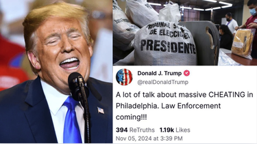 Trump acusa fraude masivo en las elecciones presidenciales de Pensilvania