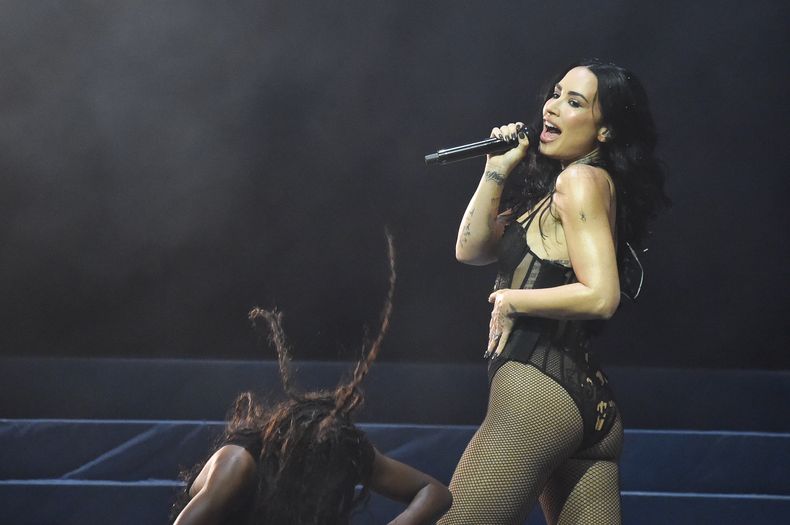 Demi Lovato presenta su espectáculo One Night Only el domingo 26 de octubre de 2025 en el Hollywood Palladium de Los Ángeles. (Foto Richard Shotwell/Invision/AP)
