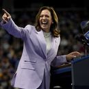 La nominada presidencial demócrata y vicepresidenta, Kamala Harris, habla en un mitin de campaña el sábado 10 de agosto de 2024, en Las Vegas. (AP Foto/Julia Nikhinson)